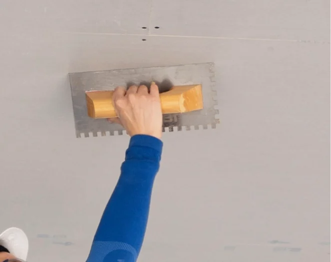 Gypsum plasting for ceiling and walls